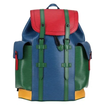 Pre-owned Louis Vuitton Christopher Backpack Epi Leather Multicolour Leather Backpack Bag ()