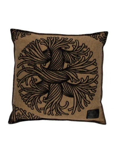 Pre-owned Louis Vuitton Christopher Nemeth Rope Cashmere Throw Pillow In Neutral