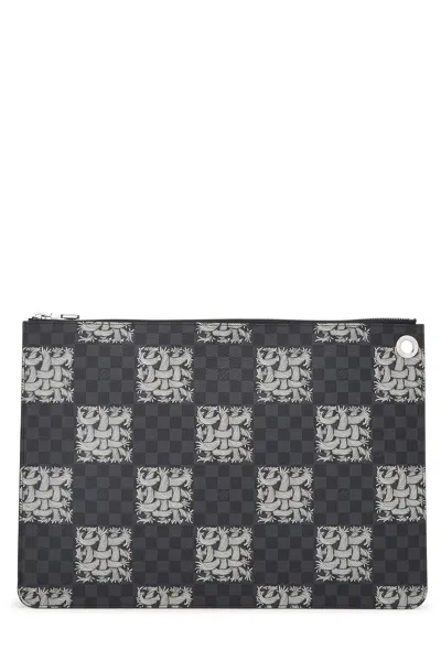 Pre-owned Louis Vuitton Christopher Nemeth X  Damier Graphite Pochette Jour Gm