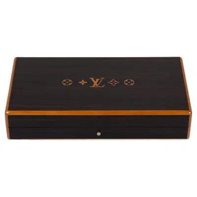Pre-owned Louis Vuitton Cigar Case Humidor Box Coffret De Voyage In Brown
