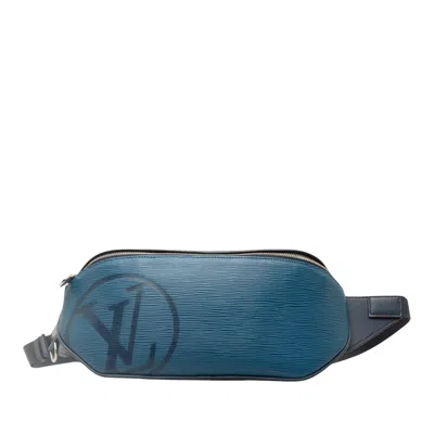 Pre-owned Louis Vuitton Circle Blue Leather Shoulder Bag ()