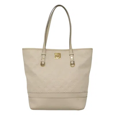 Pre-owned Louis Vuitton Citadine White Leather Tote Bag ()