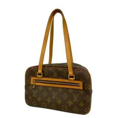 Pre-owned Louis Vuitton Cité Canvas Shoulder Bag () In Brown