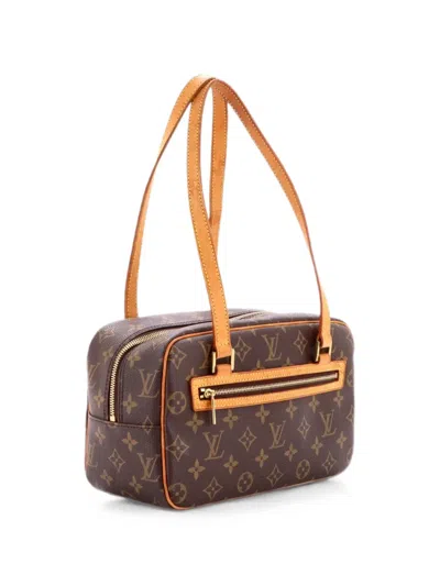 Pre-owned Louis Vuitton Cite Handbag Monogram Canvas Mm Shoulder Bag In Brown
