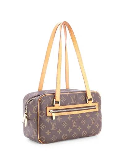 Pre-owned Louis Vuitton Cite Handbag Monogram Canvas Mm Shoulder Bag In Brown