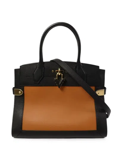Pre-owned Louis Vuitton City Steamer Mm Handbag In Black