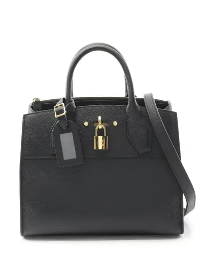 Pre-owned Louis Vuitton City Steamer Pm Handbag In Black