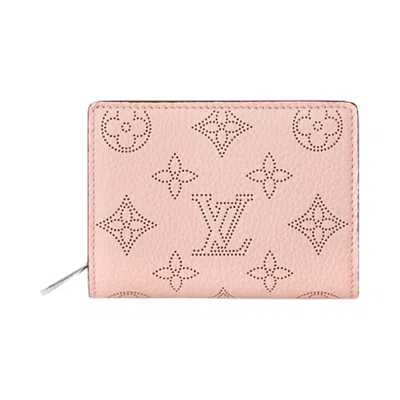 Pre-owned Louis Vuitton Clea Wallet 'rose Jasmin Pink Mahina Perforated Calf Leather' | Women's Size Onesize