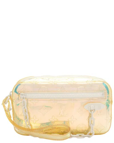 Pre-owned Louis Vuitton Clear & Multi Pvc Volga Pochette (authentic Pre-loved)