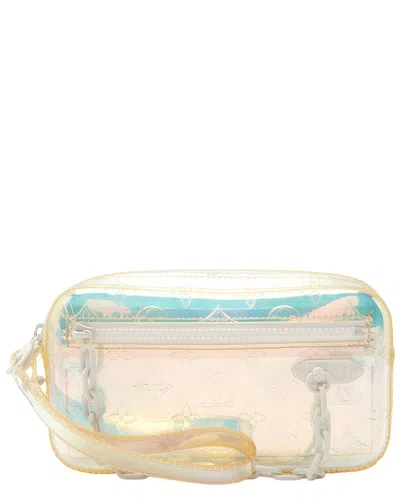 Pre-owned Louis Vuitton Clear, Multicolor Pvc Prism Volga Pochette (authentic Pre-loved)