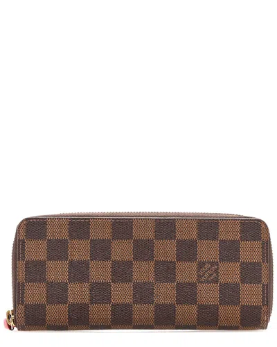 Pre-owned Louis Vuitton Clemence Canvas Wallet