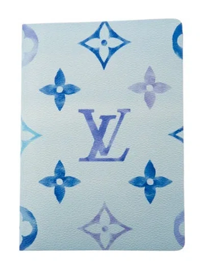 Pre-owned Louis Vuitton Clémence Resort Notebook In Blue