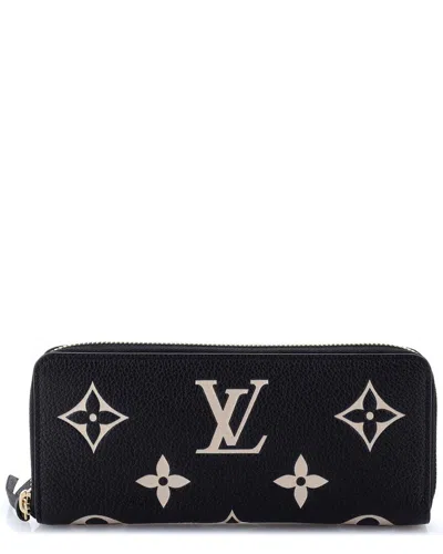 Pre-owned Louis Vuitton Clemence Wallet Bicolor Monogram Empreinte Giant (authentic Pre-loved)