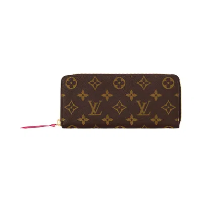 Pre-owned Louis Vuitton Clémence Wallet 'brown Monogram Canvas' | Women's Size Onesize