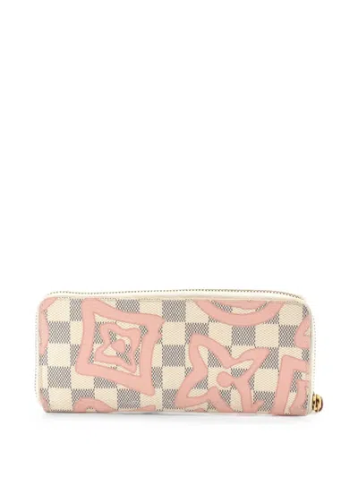 Pre-owned Louis Vuitton Clemence Wallet Limited Edition Damier Tahitienne Small Wallets In Multi