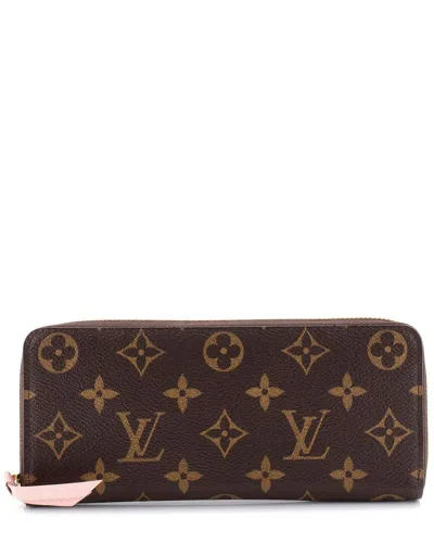 Pre-owned Louis Vuitton Clemence Wallet Monogram Canvas (authentic Pre-loved)