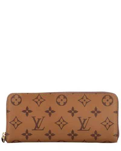 Pre-owned Louis Vuitton Clemence Wallet Reverse Monogram Canvas (authentic Pre-loved)