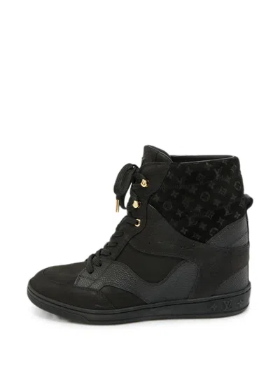 Pre-owned Louis Vuitton Cliff Sneakers In Black