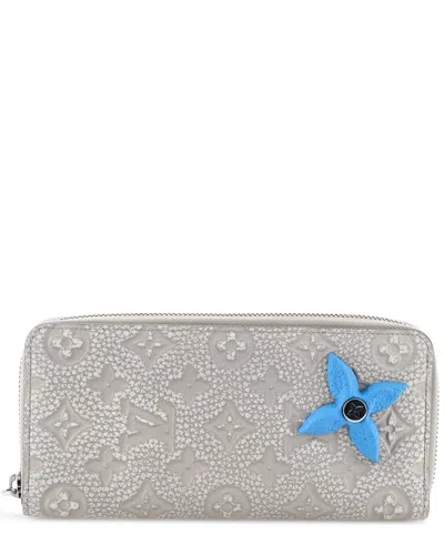 Pre-owned Louis Vuitton Climbing Zippy Wallet Limited Edition Monogram Taurillon Leather With Acrylic Vertical