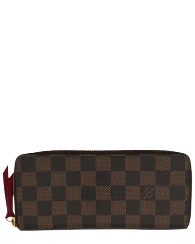 Pre-owned Louis Vuitton Cloth Wallet Clemence (authentic Pre-loved) In Brown