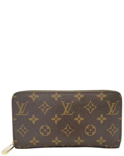 Louis Vuitton Cloth Wallet Zippy (authentic Pre-loved) In Brown