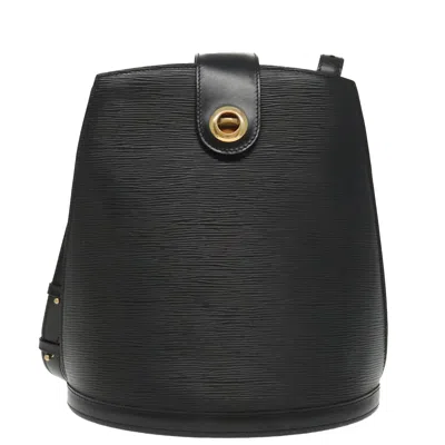 Pre-owned Louis Vuitton Cluny Black Leather Shoulder Bag ()