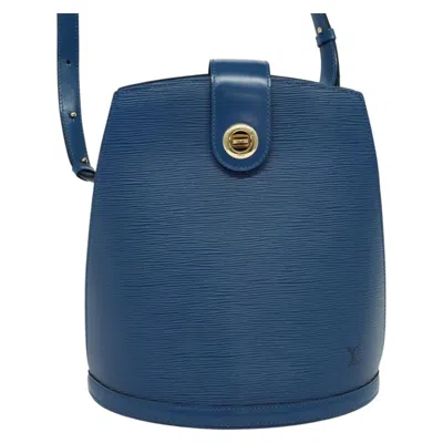 Pre-owned Louis Vuitton Cluny Blue Leather Shoulder Bag ()