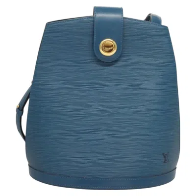 Pre-owned Louis Vuitton Cluny Blue Leather Shoulder Bag ()