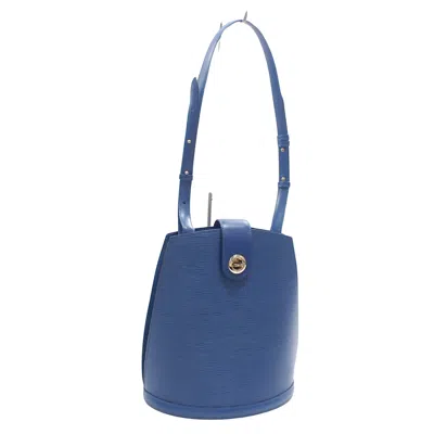 Pre-owned Louis Vuitton Cluny Blue Leather Shoulder Bag ()
