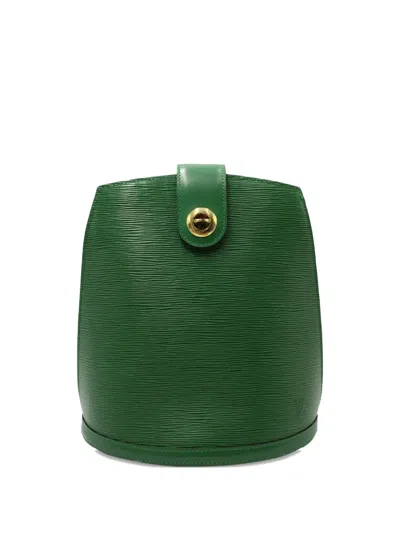 Pre-owned Louis Vuitton Cluny Shoulder Bag In Green