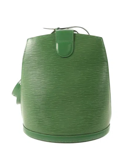 Pre-owned Louis Vuitton Cluny Shoulder Bag In Green