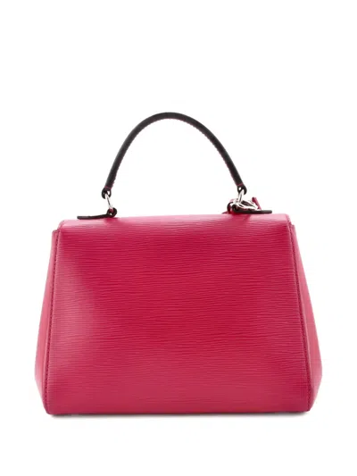 Pre-owned Louis Vuitton Cluny Top Handle Bag Epi Leather Bb Satchel In Pink