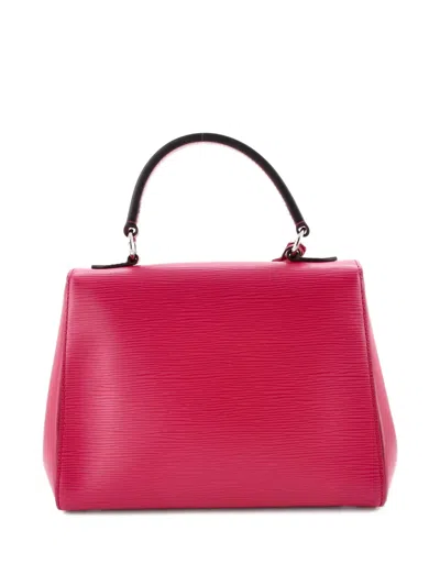 Pre-owned Louis Vuitton Cluny Top Handle Bag Epi Leather Bb Satchel In Pink