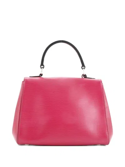 Pre-owned Louis Vuitton Cluny Top Handle Bag Epi Leather Bb Satchel In Pink