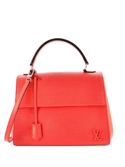 Pre-owned Louis Vuitton Cluny Top Handle Bag Epi Leather Mm Satchel