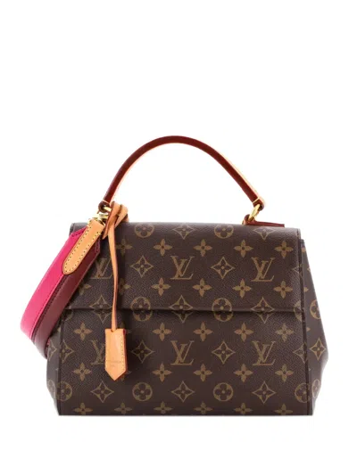 Pre-owned Louis Vuitton Cluny Top Handle Bag Monogram Canvas Bb Satchel In Brown