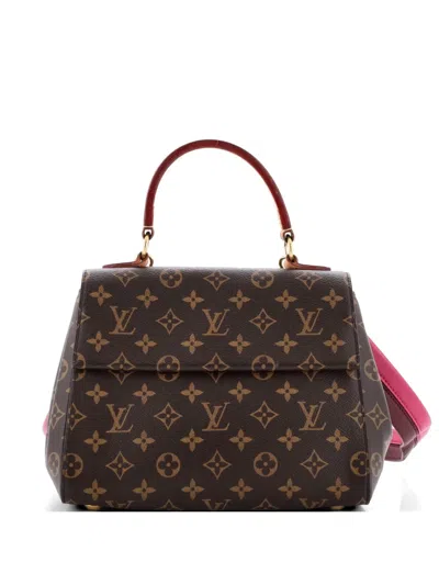 Pre-owned Louis Vuitton Cluny Top Handle Bag Monogram Canvas Bb Satchel In Brown