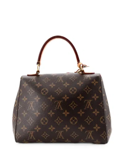 Pre-owned Louis Vuitton Cluny Top Handle Bag Monogram Canvas Bb Satchel In Brown