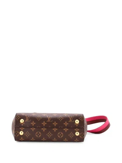 Pre-owned Louis Vuitton Cluny Top Handle Bag Monogram Canvas Bb Satchel In Brown