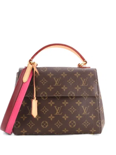 Pre-owned Louis Vuitton Cluny Top Handle Bag Monogram Canvas Bb Satchel In Brown