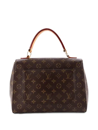 Pre-owned Louis Vuitton Cluny Top Handle Bag Monogram Canvas Mm Shoulder Bag In Brown