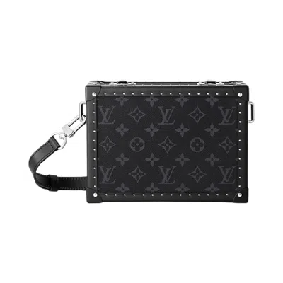 Pre-owned Louis Vuitton Clutch Box 'black Monogram Eclipse Canvas' | Men's Size Onesize