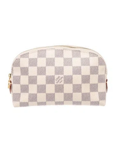 Pre-owned Louis Vuitton Coated Canvas Cosmetic Pouch In Neutrals