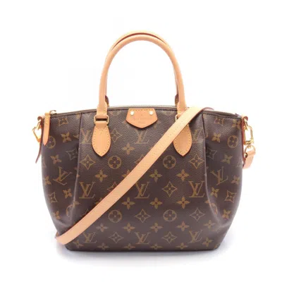 Pre-owned Louis Vuitton Coated Canvas Leather Handbag () In Brown