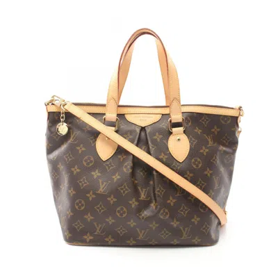 Pre-owned Louis Vuitton Coated Canvas Leather Handbag () In Brown