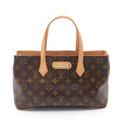 Pre-owned Louis Vuitton Coated Canvas Leather Handbag () In Brown