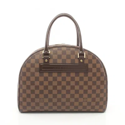 Pre-owned Louis Vuitton Coated Canvas Leather Handbag () In Brown