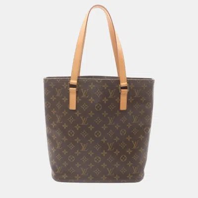 Pre-owned Louis Vuitton Coated Canvas Leather Monogram Brown Vavin Gm Tote Bag