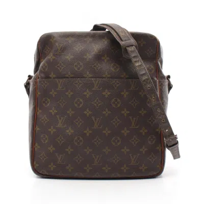 Pre-owned Louis Vuitton Coated Canvas Leather Shoulder Bag () In Brown