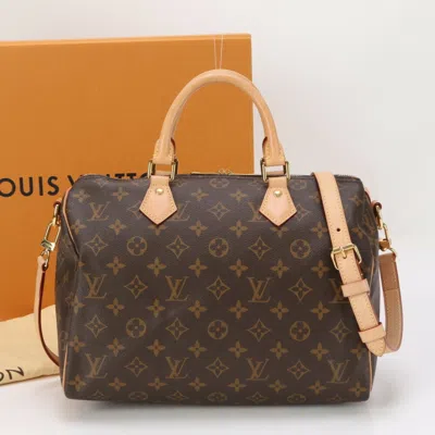 Pre-owned Louis Vuitton Coated Canvas Leather Shoulder Bag () In Brown